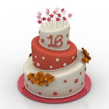 Pastel de 16 años